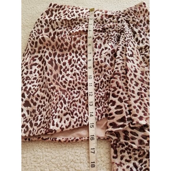 Naked Wardrobe The Statement Leopard Print Mini Skirt Size S - Picture 7 of 8